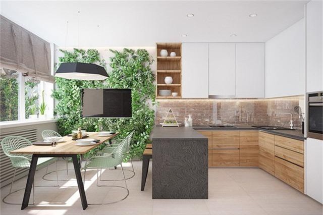 Những mẫu bếp hình chữ U lý tưởng dành cho những người phụ nữ yêu nội trợ - Ảnh 17. Những mẫu bếp hình chữ U lý tưởng dành cho những người phụ nữ yêu nội trợ - Ảnh 17.