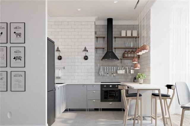 Những mẫu bếp hình chữ U lý tưởng dành cho những người phụ nữ yêu nội trợ - Ảnh 3. Những mẫu bếp hình chữ U lý tưởng dành cho những người phụ nữ yêu nội trợ - Ảnh 3.