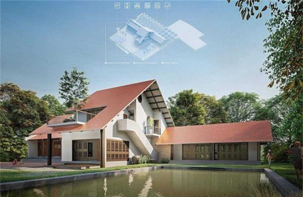 Những mẫu nhà tuyệt đẹp và gần gũi nông thôn miền Bắc - ảnh 6