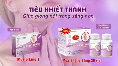 Thực phẩm bảo vệ sức khoẻ Tiêu Khiết Thanh - Giữ gìn sự trong sáng của giọng nói.