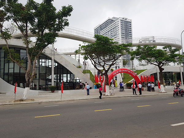 Nhà trưng bày tác phẩm nghệ thuật quận Sơn Trà được khánh thành sáng ngày 2/2/2024.
