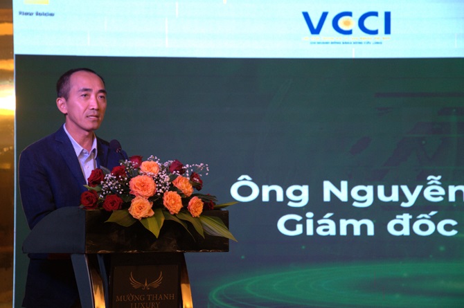 Giám đốc VCCI ĐBSCL Nguyễn Phương Lam phát biểu khai mạc chuỗi sự kiện.