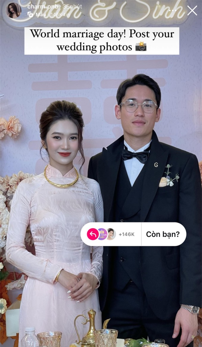 Vợ Tấn Sinh cũng nhập hội khoe ảnh cưới