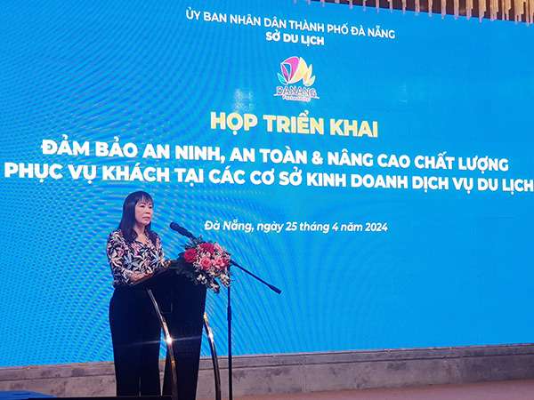 Giám đốc Sở Du lịch Đà Nẵng Trương Thị Hồng Hạnh lưu ý 6 vấn đề cần bảo đảm để sẵn sàng đón khách dịp lễ 30/4 - 1/5 năm nay.