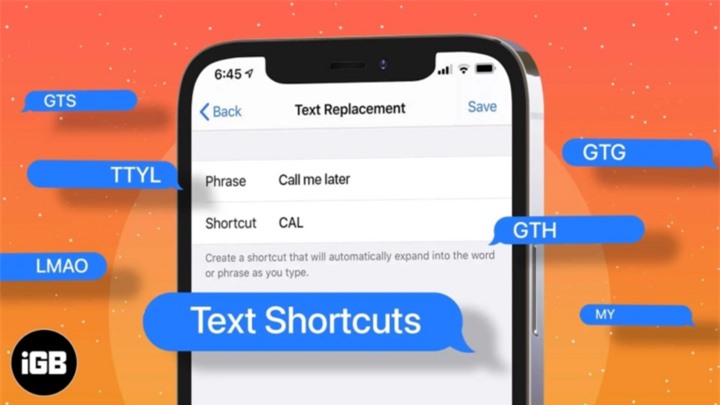 Tính năng Thay thế văn bản trên iPhone là công cụ hữu ích cho việc tiết kiệm thời gian