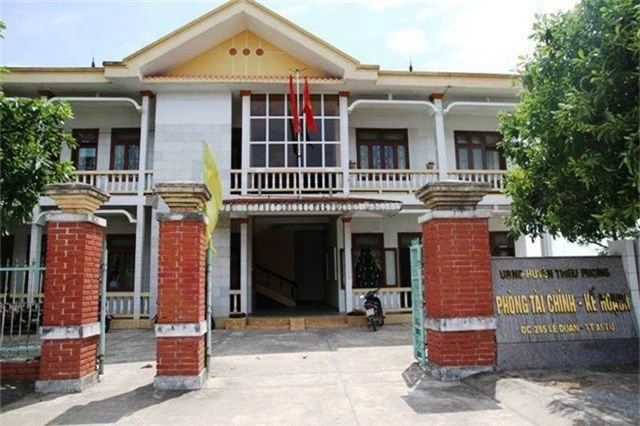 
Trụ sở Phòng Tài chính - Kế hoạch huyện Triệu Phong, nơi xảy ra vụ quấy rối tình dục nói trên
