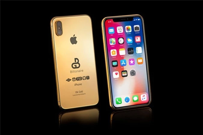  Mức giá 3 tỷ đồng để sở hữu chiếc iPhone X 2018 mạ vàng 18k.
