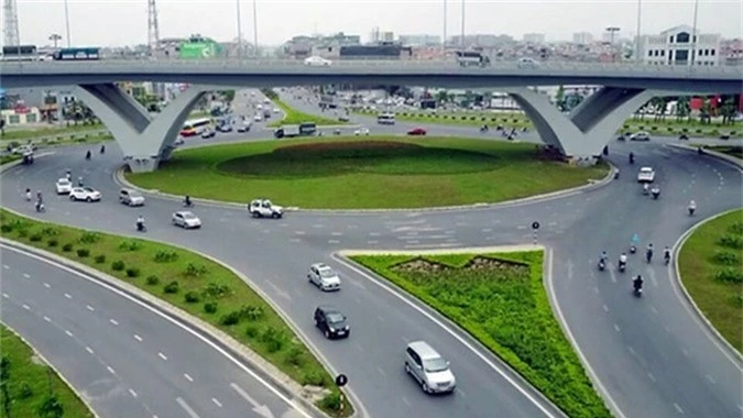 Nút giao thông trung tâm quận Long Biên, Hà Nội - công trình được đầu tư bằng hình thức BT.