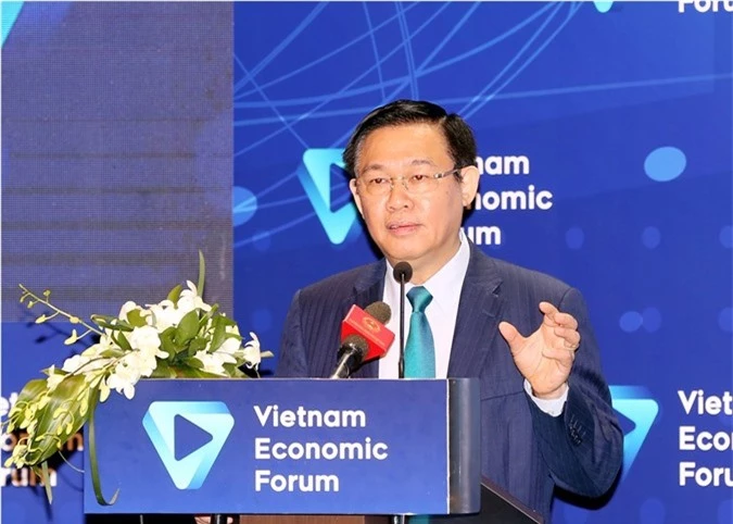 Phó Thủ tướng Vương Đình Huệ phát biểu tại diễn đàn. Ảnh: VGP/Thành Chung. Phó Thủ tướng Vương Đình Huệ phát biểu tại diễn đàn. Ảnh: VGP/Thành Chung.
