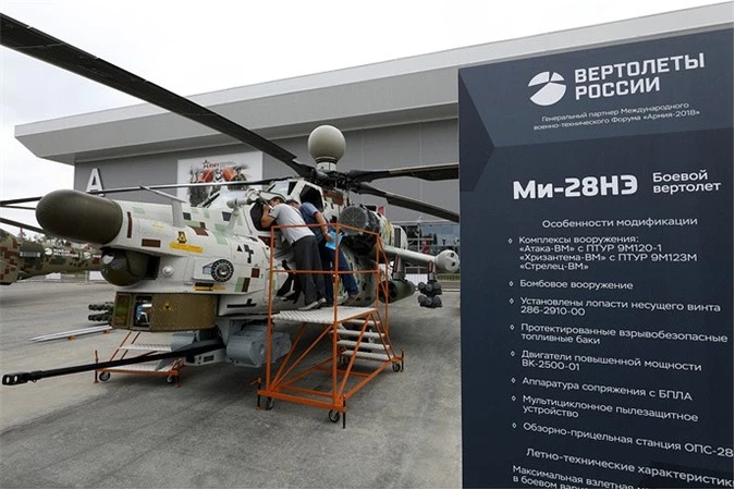 Trực thăng tấn công Mi-28NE.