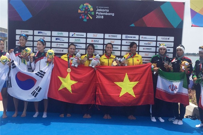 Bảng tổng sắp huy chương ASIAD 2018 ngày 23/8: Việt Nam tăng 6 bậc