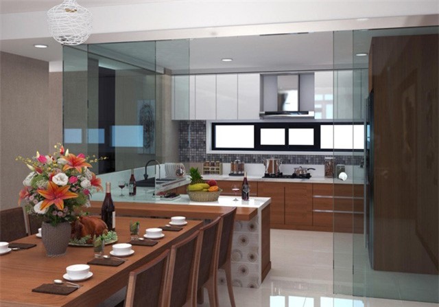 Cách bố trí nhà bếp hợp phong thuỷ không để Thủy khắc