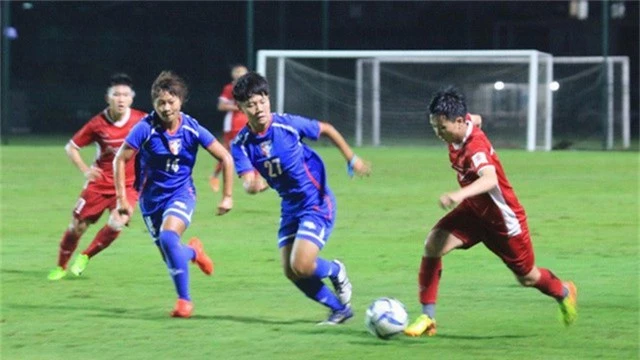 Đội tuyển bóng đá nữ Việt Nam không thể vượt qua Đài Bắc Trung Hoa ở tứ kết Asiad 2018