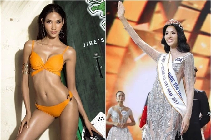 Dự thi Hoa hậu Hoàn vũ Việt Nam 2017 được xem là một quyết định liều lĩnh của Hoàng Thùy. Bởi khi đó, cô là một người đẹp nổi tiếng của showbiz Việt, chưa kể hình thể của Hoàng Thùy được đánh giá phù hợp hơn ởlĩnh vực người mẫu. Tuy nhiên, chân dài vẫn cố gắng chứng minh bản thân và đạt được vị trí Á hậu 1 của cuộc thi.