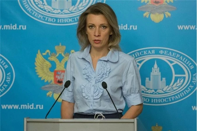 Phát ngôn viên Bộ Ngoại giao Nga - Maria Zakharova.