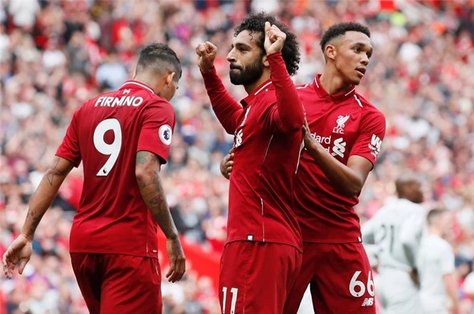 Liverpool vươn lên dẫn đầu BXH Premier League.