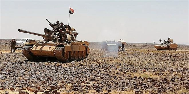 Quân đội Syria cày nát vị trí IS tại chảo lửa Sweida
