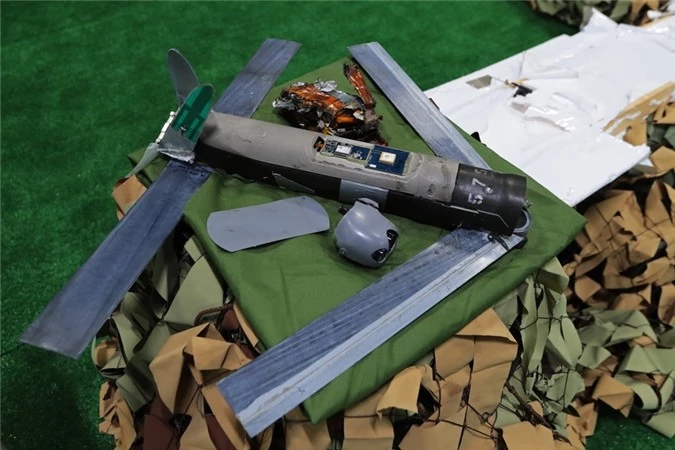 UAV AeroVironment Switchblade kamikaze. (Ảnh Sputnik)