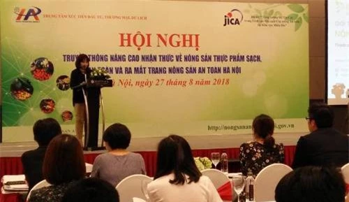 Bà Nguyễn Thị Mai Anh phát biểu tại hội nghị. Ảnh: NNK