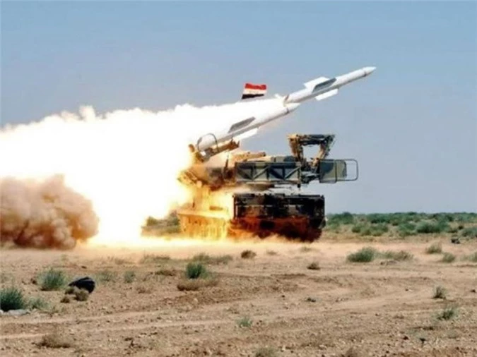 Hệ thống tên lửa ZRK Buk M2E của Syria. Ảnh: SANA.