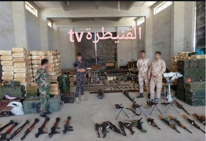 Kho vũ khí khủng quân đội Syria tịch thu được từ phiến quân 