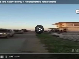 Clip: Phiến quân điều đoàn xe hùng hậu tới Bắc Hama đối phó quân đội Syria