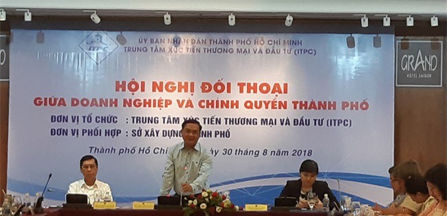 Đối thoại giữa doanh nghiệp ngành xây dựng với chính quyền thành phố 