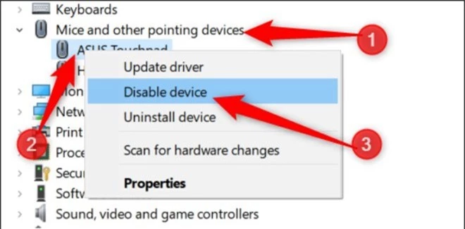 cach vo hieu hoa touchpad tren may tinh xach tay khi da co chuot hinh anh 5