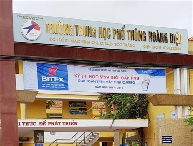 Trường THPT Hoàng Diệu, nơi bà Phạm Ngọc Phụng từng làm Hiệu trưởng.