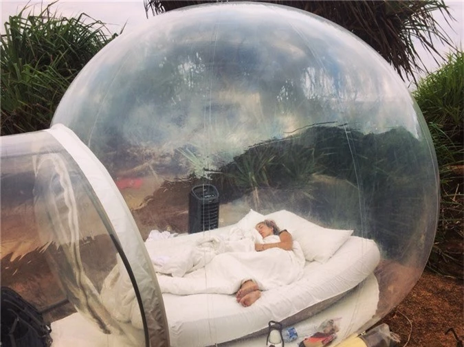 Khách sạn bong bóng ở Bali nơi du khách hòa cùng đất trời