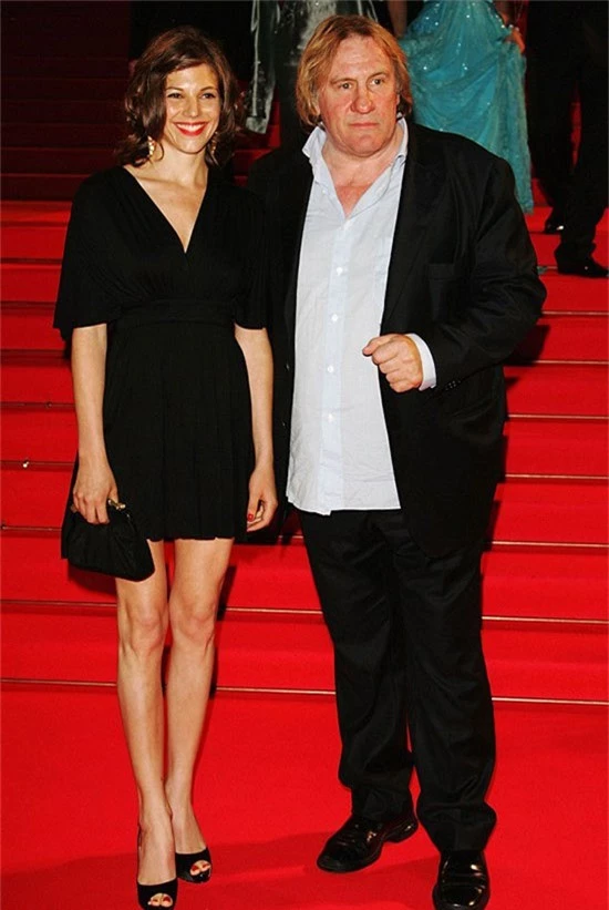 Gerard Depardieu và người bạn gái Clémentine Igou trên thảm đỏ năm 2007.