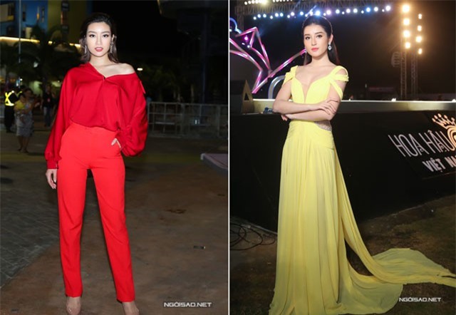 Mỹ Linh khoe vai trần, Huyền My mặc như công chúa trên thảm đỏ