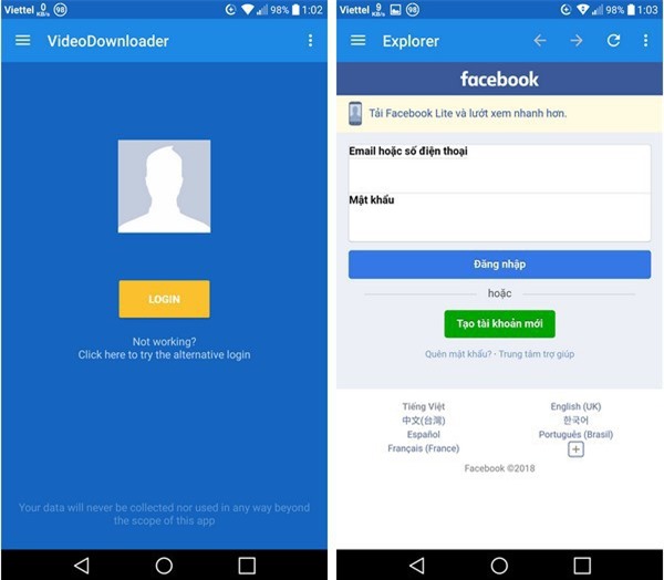 Thủ thuật giúp download video chất lượng cao từ Facebook về smartphone