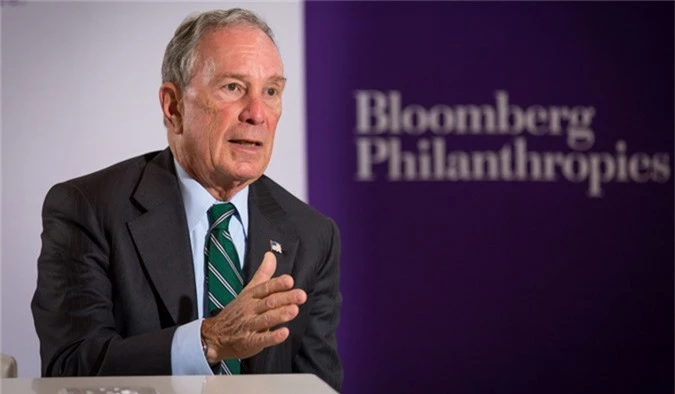 Tỷ phú Michael Bloomberg tại một sự kiện của Bloomberg Philanthrophies - quỹ từ thiện mang tên ông. Ảnh: induced.info