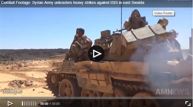 Clip: Quân đội Syria giáng đòn sấm sét vào IS ở Đông Sweida