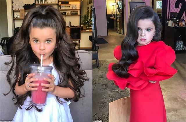 Cô bé 5 tuổi nổi tiếng mạng xã hội nhờ mái tóc đẹp không tưởng