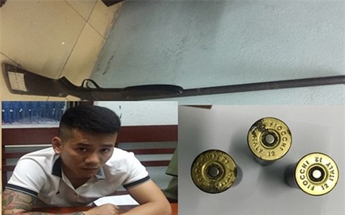 Mang súng đi giải quyết mâu thuẫn gặp ngay Cảnh sát cơ động