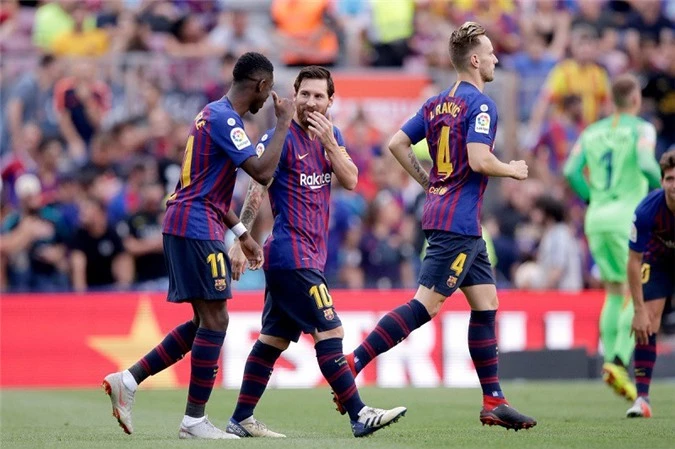 Barca giành chiến thắng trong trận cầu có 10 bàn.