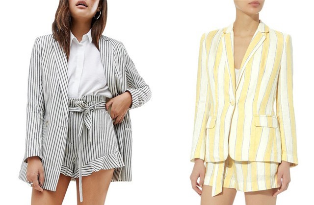 Phối bộ suit ngắn cho nàng công sở hiện đại