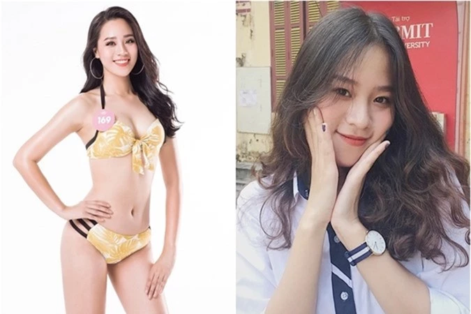 Nguyễn Hoàng Bảo Châu đang là ứng viên nổi bật cho ngôi vị Hoa hậu. Cô 18 tuổi, quê Hà Nội và vừa đậu Học viện Ngân hàng.