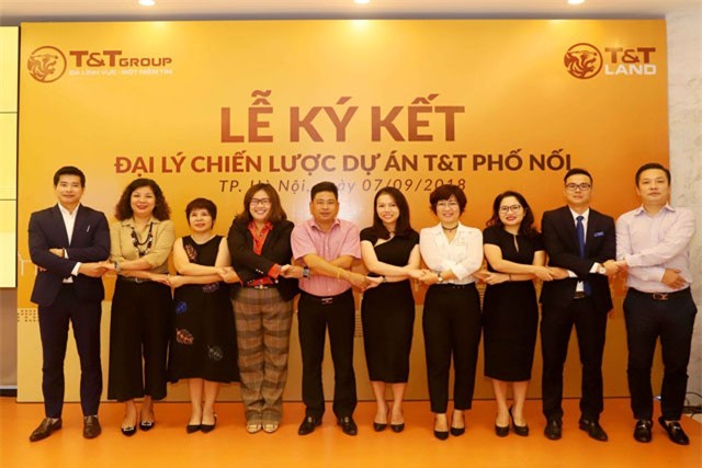Cái bắt tay "Win - Win" giữa T&T Land và 5 đại lý phân phối dự án T&T Phố Nối