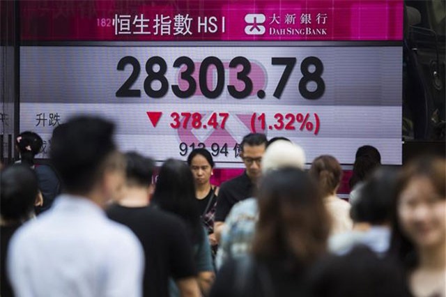 Phần lớn các thị trường chứng khoán châu Á giảm điểm