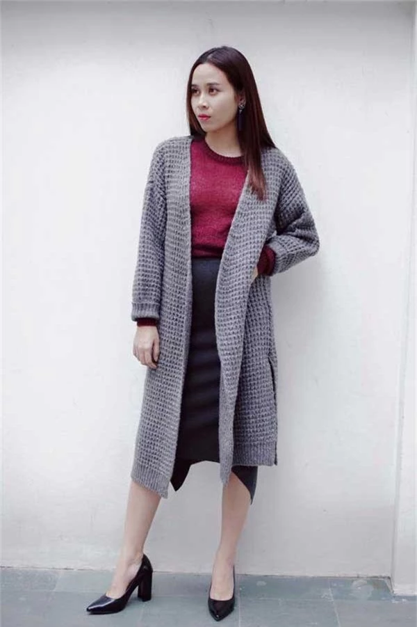 "hoc lom" cach chon cardigan de mac mua thu nhu sao viet hinh anh 4