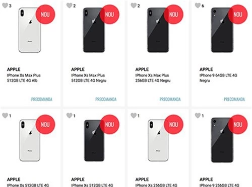 Loạt sản phẩm iPhone mới đã xuất hiện trên website bán lẻ và cho phép đặt hàng trước (Pre-order).