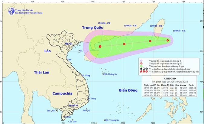 Áp thấp gần Biển Đông, khả năng mạnh thành bão số 5