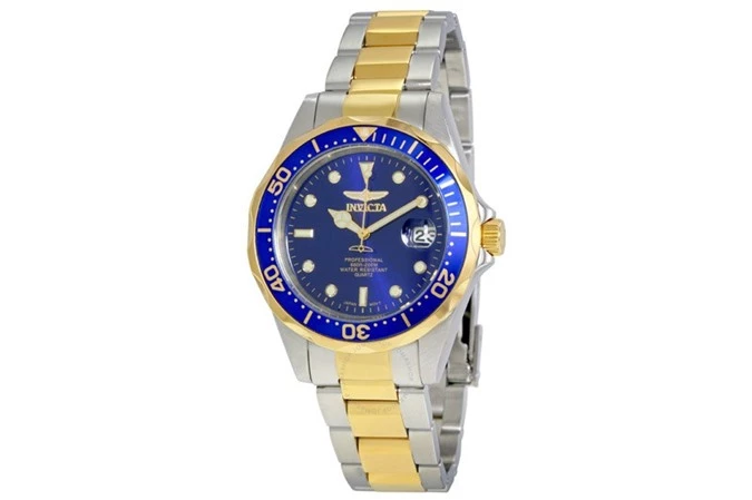 3. Invicta Pro Diver Quartz Two-Tone 18k Gold (giá: 54,99 USD).