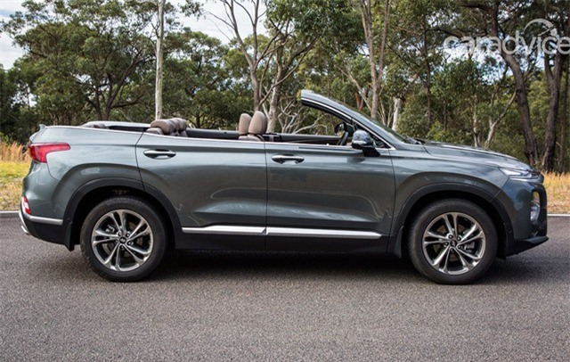 Ảnh chi tiết xe mui trần 7 chỗ Santa Fe Cabriolet 2019 vừa được Hyundai hé lộ 