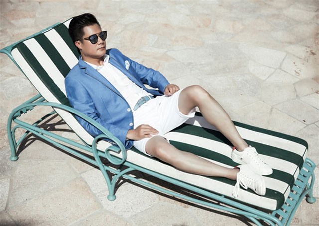 Quang Dũng gợi ý phối quần short với áo vest