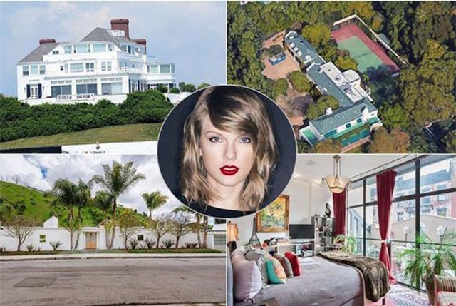 Điểm danh 8 ngôi nhà xa xỉ của nàng "rắn chúa" Taylor Swift 