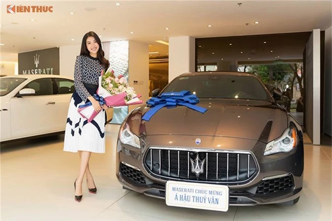 A Hau Thuy Van tau xe sang Maserati gia 6,9 ty dong